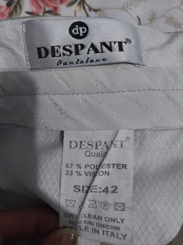 Bej Kemerli Erkek Keten Pantolon - Görsel 4