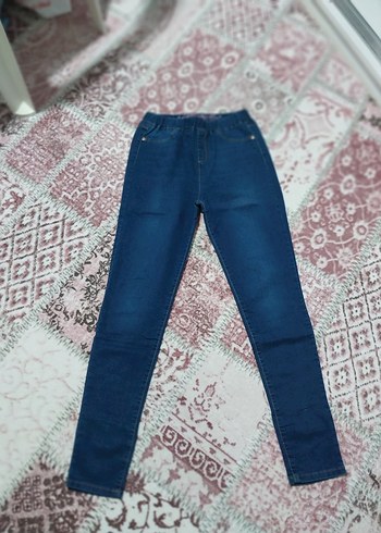 Renkli Mavi Kemerli Kadın Midi Denim Pantolon - Görsel 4