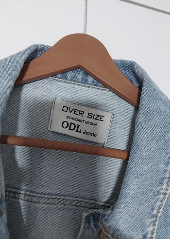 Düğmeli Mavi Kadın Denim Ceket - Görsel 3