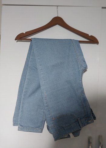 Pastel Mavi Kadın Denim Pantolon - Görsel 2