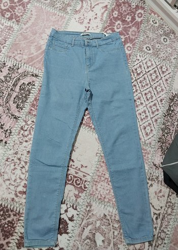 Pastel Mavi Kadın Denim Pantolon - Görsel 3