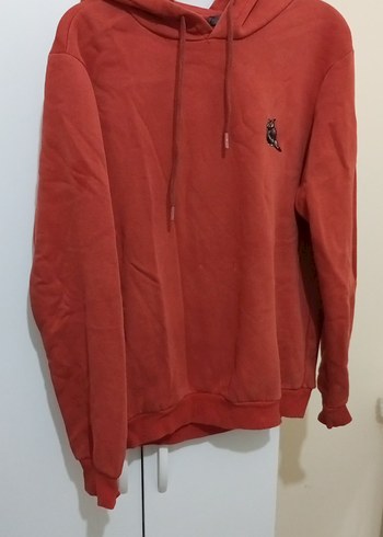 Kadın Koyu Kırmızı Kapüşonlu Sweatshirt