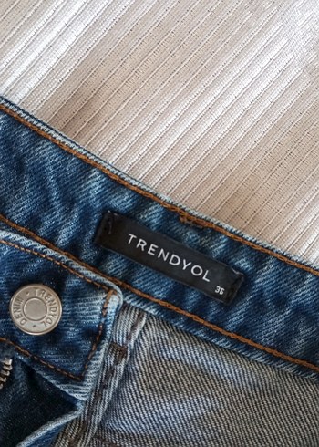 36 Beden lacivert Renk Kadın Lacivert Denim Midi Jean