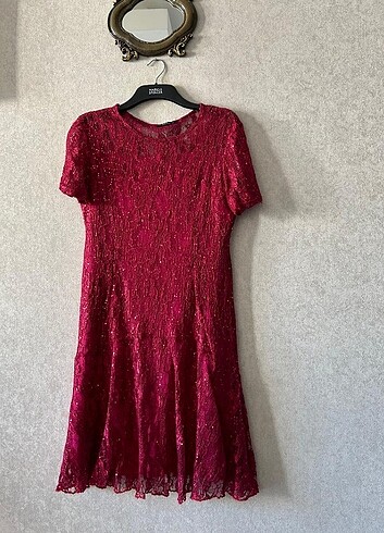 Fransa dan Abiye Puletli Elbise - Görsel 6