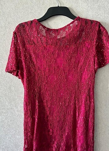 Fransa dan Abiye Puletli Elbise - Görsel 7