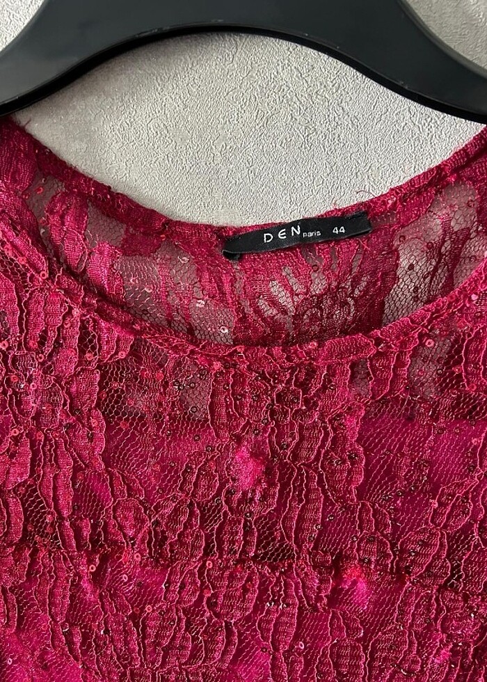 Fransa dan Abiye Puletli Elbise - Görsel 4