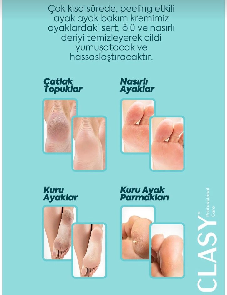 CLASY Ayak ve Topuk Kremi - Yenilenmiş - Görsel 5