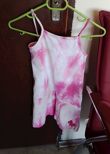 Pembe Batik Desenli Çocuk Atlet - Görsel 2