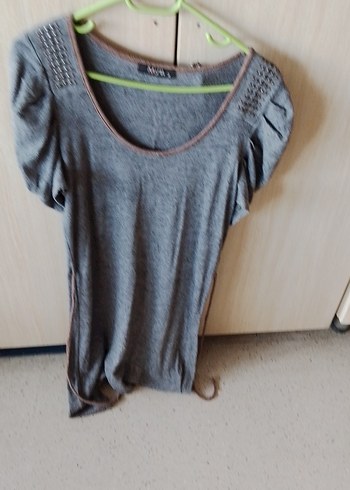 Gri Örme Midi Kadın Elbise - Görsel 4