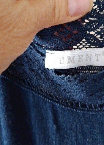 Lacivert Bohem V Yaka Midi Elbise - Görsel 5