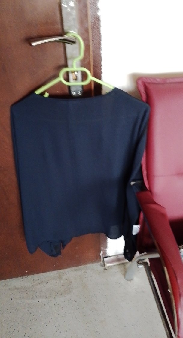 Kemerli, Askılı, Lacivert Kadın Gömlek - Görsel 5