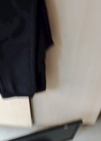 Siyah Kadın Normal Boy Kumaş Pantolon - Görsel 5