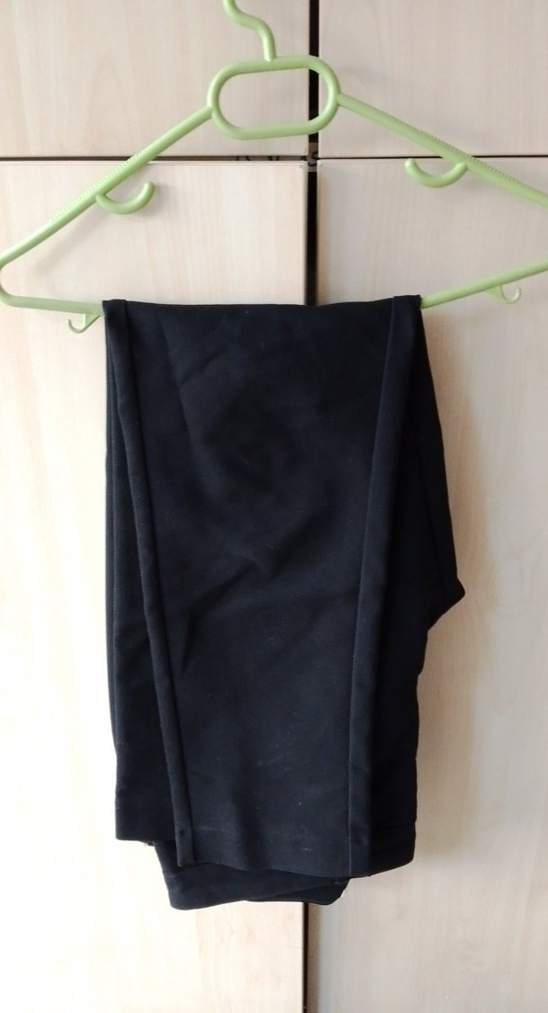 Siyah Kadın Normal Boy Kumaş Pantolon - Görsel 4