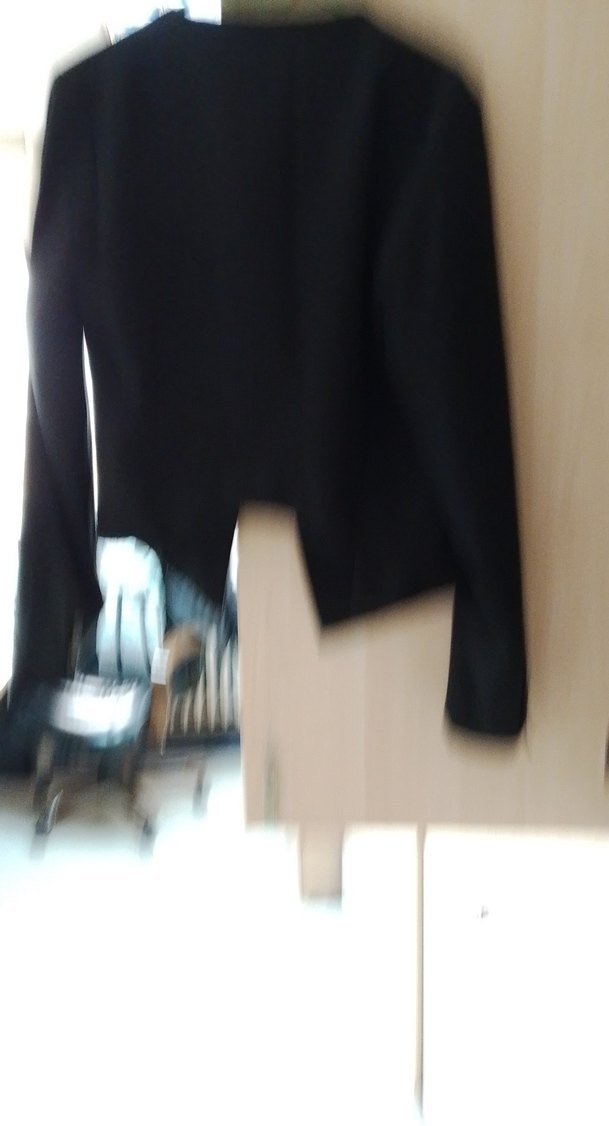 Siyah Düğmeli Kadın Blazer Ceket - Görsel 4