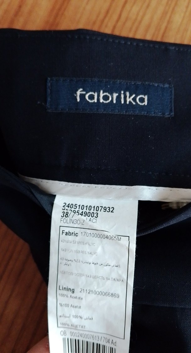 Siyah Kadın Normal Boy Kumaş Pantolon - Görsel 5