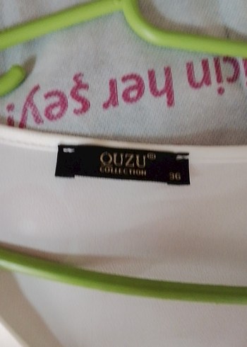 Düğmeli Beyaz V Yaka Kadın Gömlek - Görsel 4