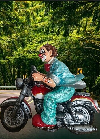 Motorlu palyaço en 17 boy 15 cm