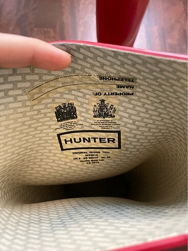 Hunter Hunter kırmızı yağmur botu
