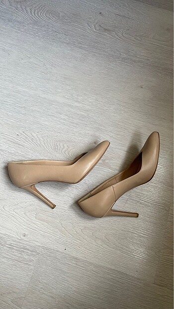 38 Beden camel Renk Promiss marka bej topuklu stiletto