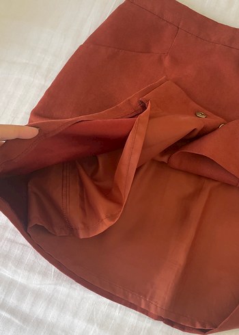 m Beden Miss Selfridge Düğmeli Süet Mini Etek