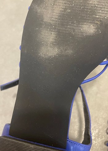 Divarese Divarese Mavi Örgü Desenli Kadın Sandalet