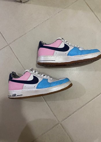41 Beden Nike Bağcıklı Mavi Pembe Air Force Spor Ayakkabı