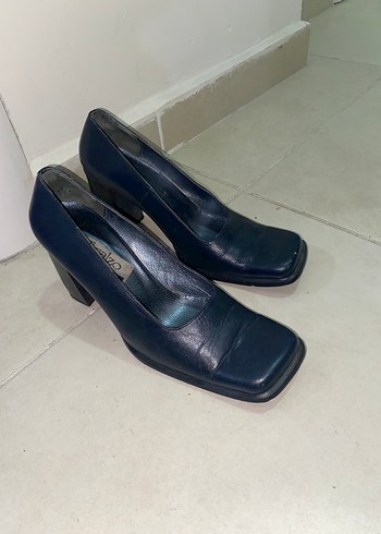 Diğer Lacivert Kadın Klasik Topuklu Ayakkabı