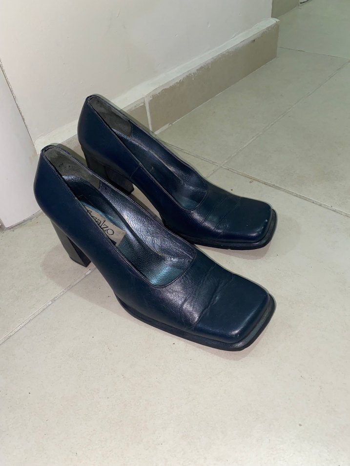 Lacivert Kadın Klasik Topuklu Ayakkabı - Görsel 2