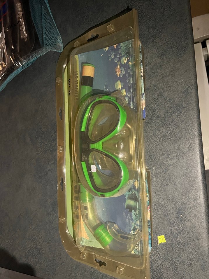 Fermuarlı Yeşil Yüzücü Gözlüğü Seti - Görsel 2