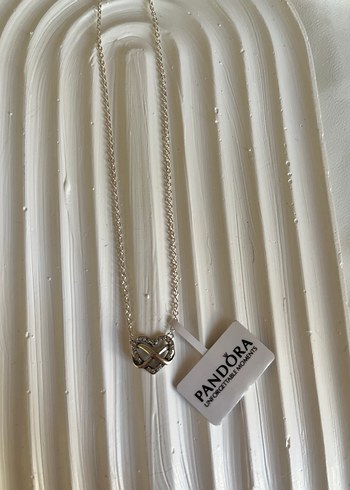 Pandora gümüş Renk Zincir Detaylı Kolye - Görsel 3