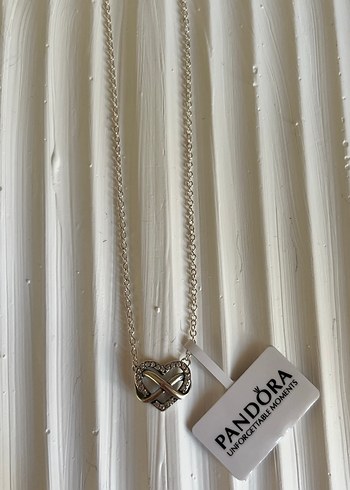 Pandora gümüş Renk Zincir Detaylı Kolye - Görsel 4