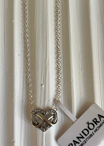 Pandora gümüş Renk Zincir Detaylı Kolye - Görsel 2
