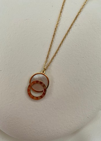 Uzun Zincir Detaylı Altın Kadın Kolye - Görsel 2