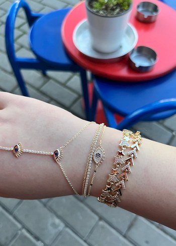 Pandora Gold Zincir Detaylı Kadın Bileklik - Görsel 4