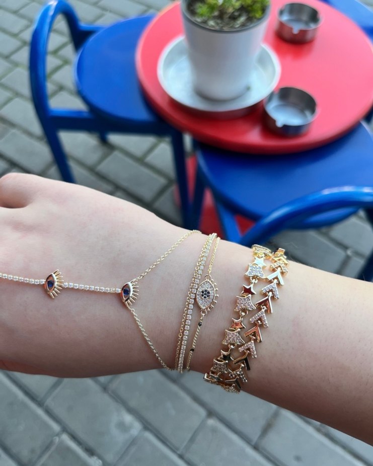 Pandora Gold Zincir Detaylı Kadın Bileklik - Görsel 4