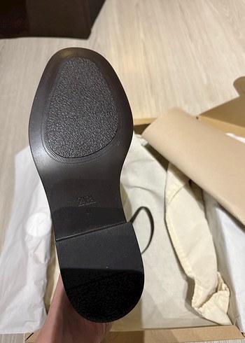 Zara Kahverengi Süet Kemerli Dizüstü Kadın Çizme - Görsel 7