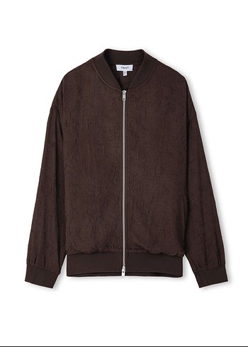 Twist Kahverengi Fermuarlı Kadın Ceket - Görsel 2