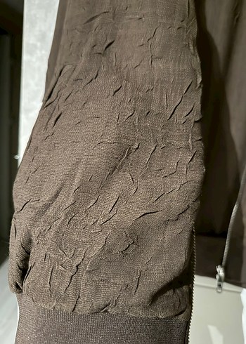 Twist Kahverengi Fermuarlı Kadın Ceket - Görsel 6