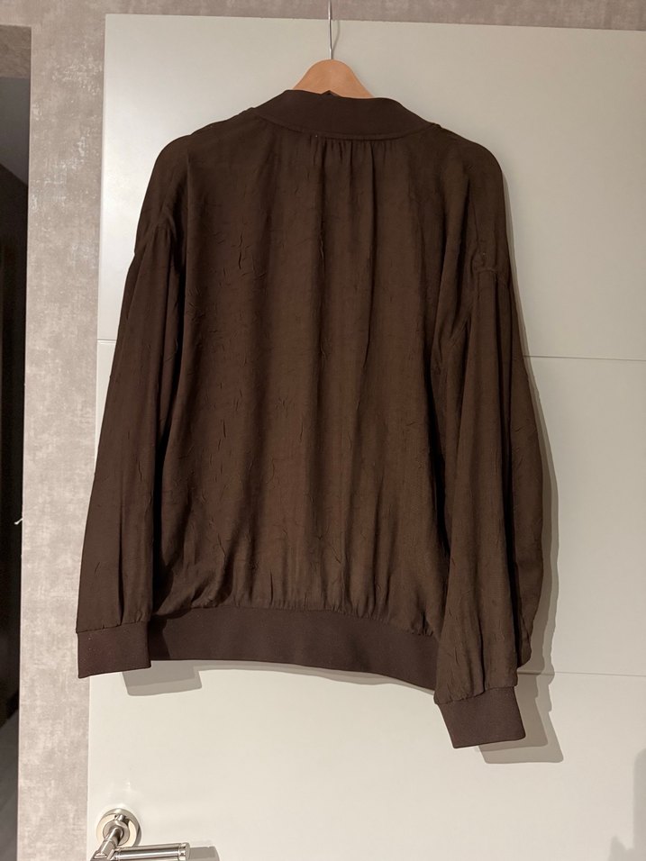 Twist Kahverengi Fermuarlı Kadın Ceket - Görsel 4