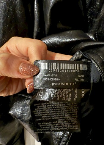 Zara Deri bomber Ceket, Yüksek Yakalı, Kemerli - Görsel 7