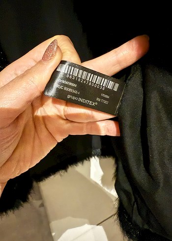 Zara siyah Kadın Kürk Ceket - Görsel 8