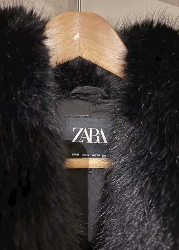 Zara siyah Kadın Kürk Ceket - Görsel 5