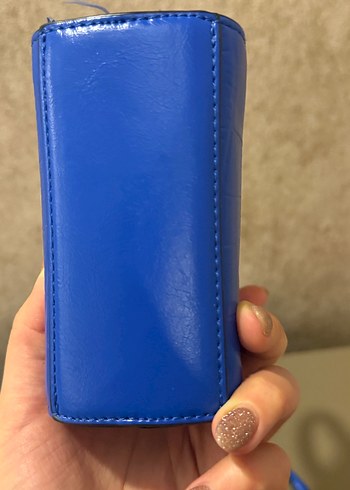 Divarese Mavi Deri Tokalı Kadın Çantası - Görsel 6