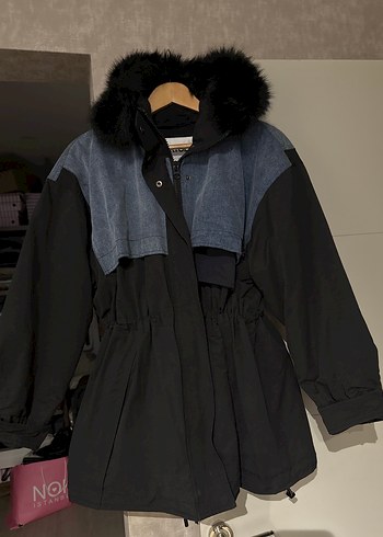 İpekyol denim detaylı parka - Görsel 8