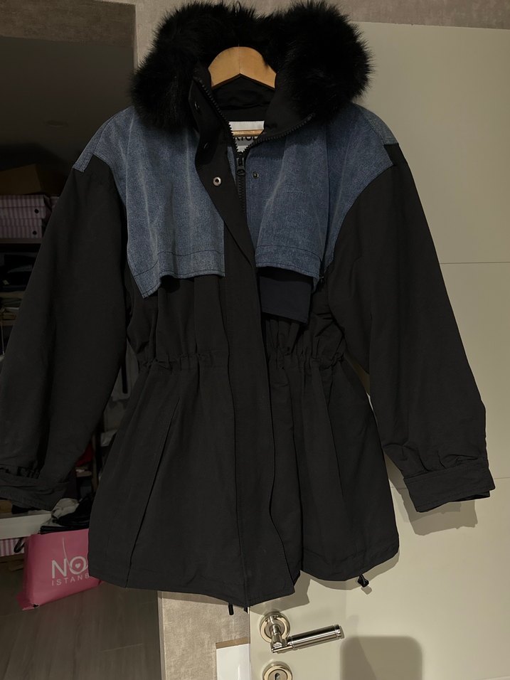 İpekyol denim detaylı parka - Görsel 5