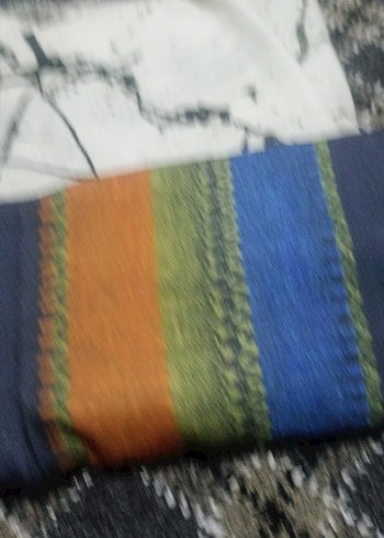 Uzun Çok Renkli Bohem kadın eşarp - Görsel 4