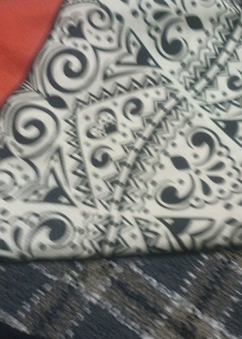 Uzun Çok Renkli Bohem kadın eşarp - Görsel 5