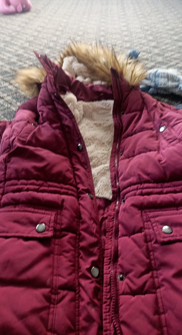 Bordo Kadın Sıcak Midi kaban - Görsel 2