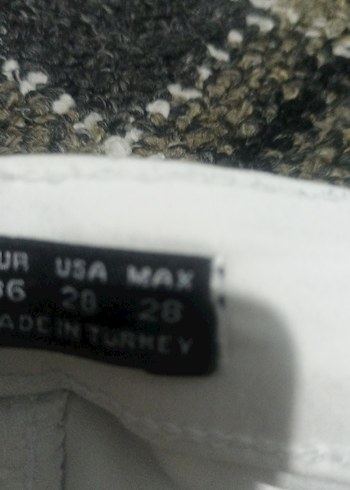 Beyaz Kadın Pamuk Kumaş Pantolon - Görsel 2