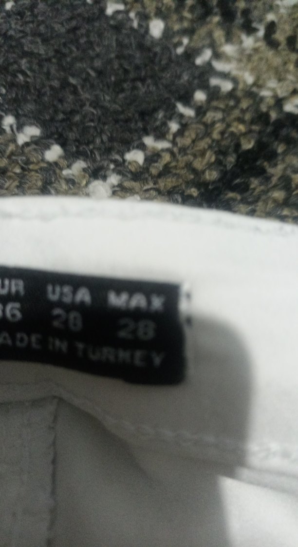 Beyaz Kadın Pamuk Kumaş Pantolon - Görsel 2